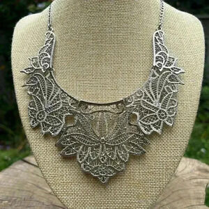 Amrita Singh Silver Tone Necklace Designer